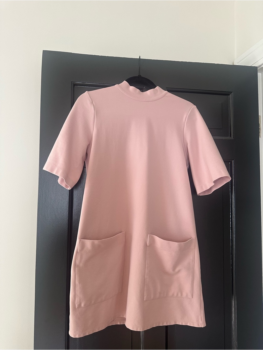 Free People West Hill Blush Pink Mini Dress Leopard Tie Back S - Picture 5 of 12
